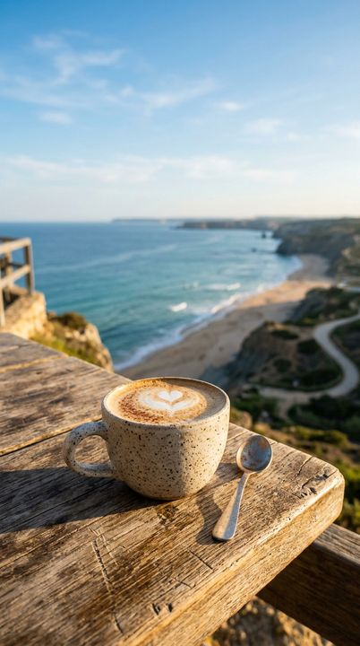 Example photo: Clifftop café